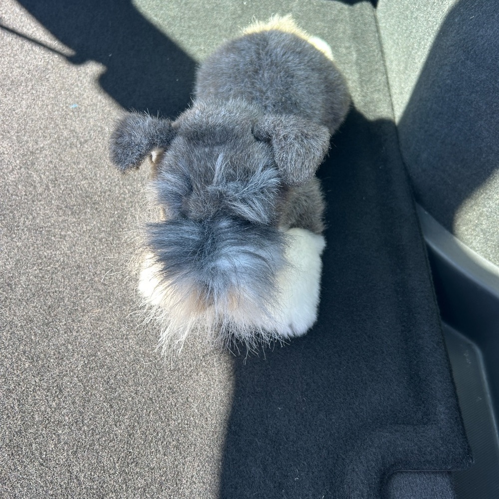 Adorable Gray and White Plush Toy for Kids